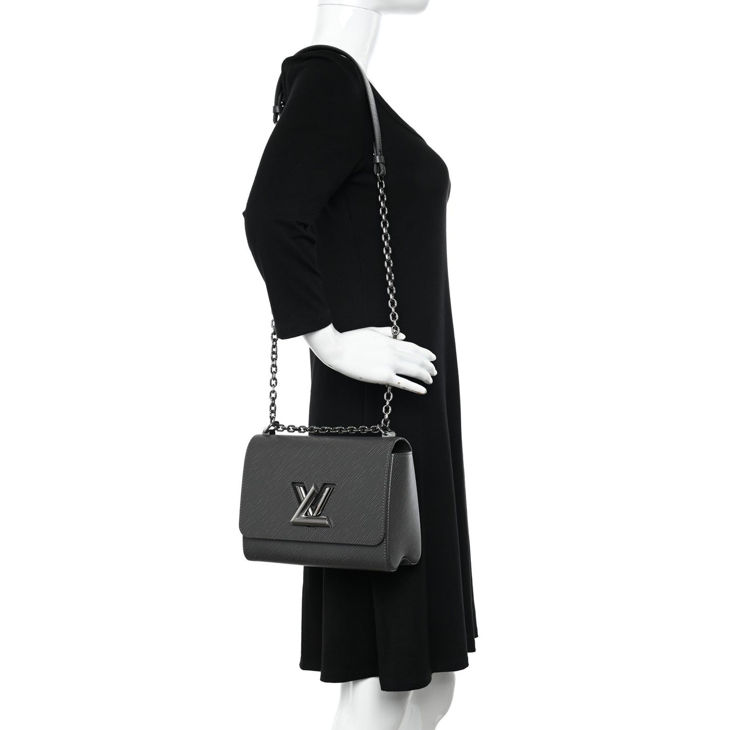 Epi Twist Shoulder Bag MM Etain