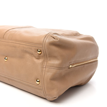 Saint Laurent Calfskin Lucky Chyc Boston Beige 9 of 12