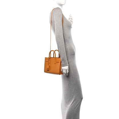 Saint Laurent Calfskin Nano Sac De Jour Mustard 2 of 10