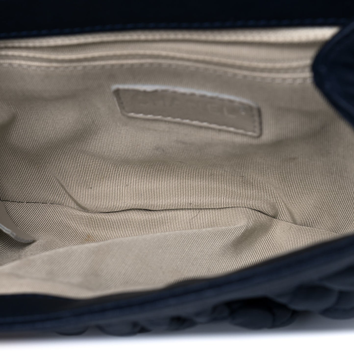 Washed Lambskin Mini Chain Around Messenger Navy Blue