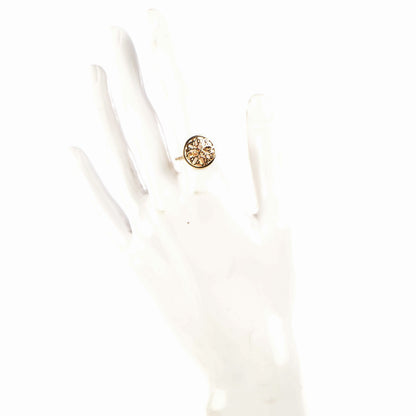 Hermes 18K Rose Gold Chaine D'Ancre Passerelle Ring 52 6 2 of 7
