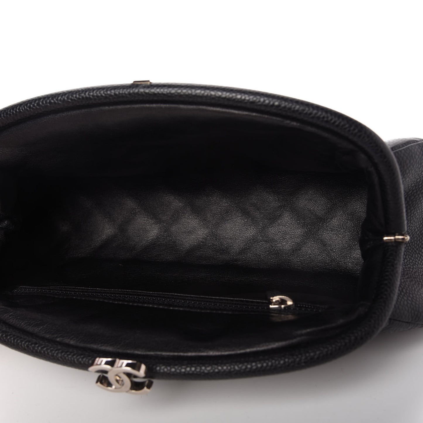 Caviar Quilted Timeless Clutch Black