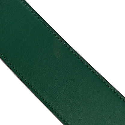 Gucci Calfskin Ceramic Glass Double G 40mm Belt 90 36 Emerald Multicolor 7 of 9