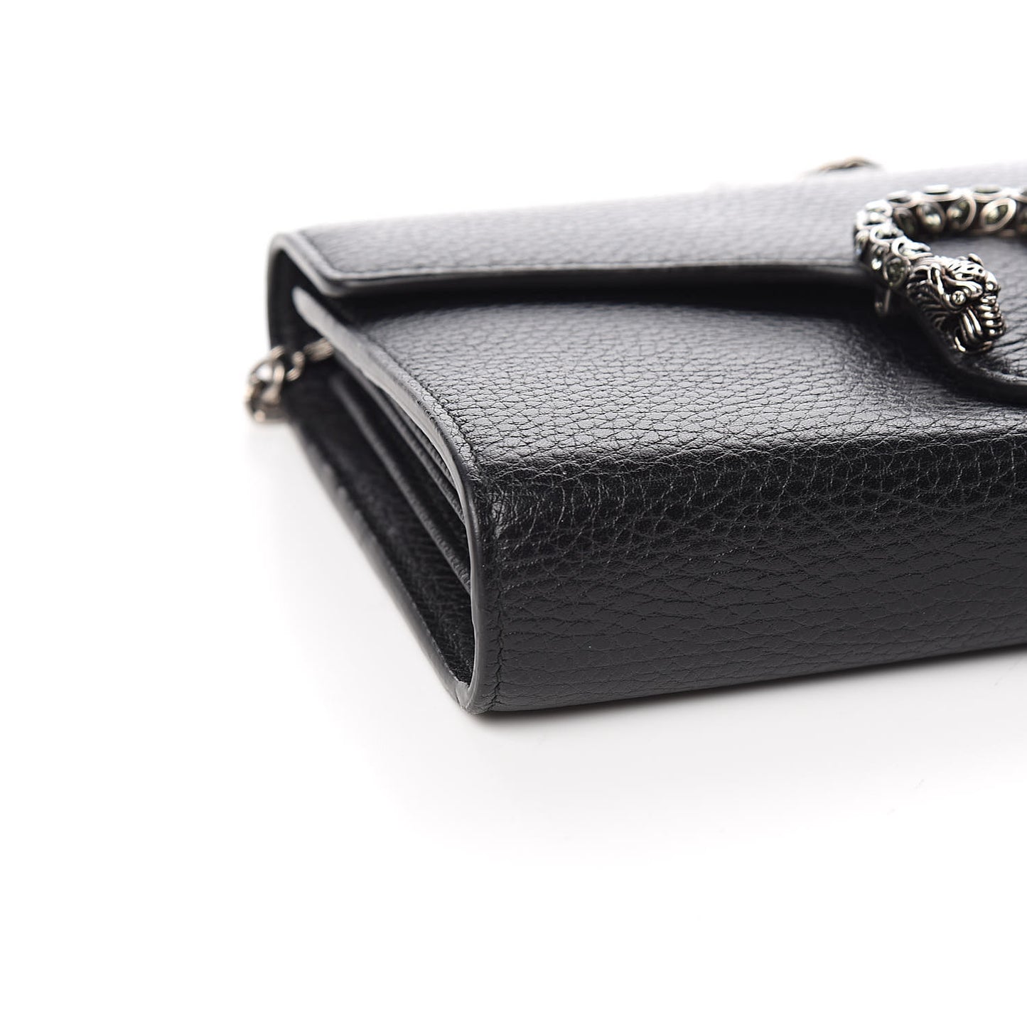 Calfskin Mini Dionysus Chain Wallet Black