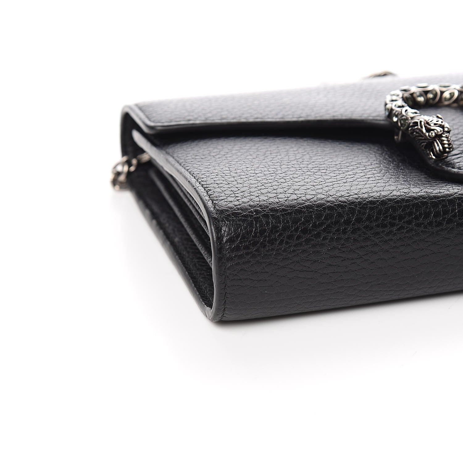 Gucci Calfskin Mini Dionysus Chain Wallet Black 9 of 11