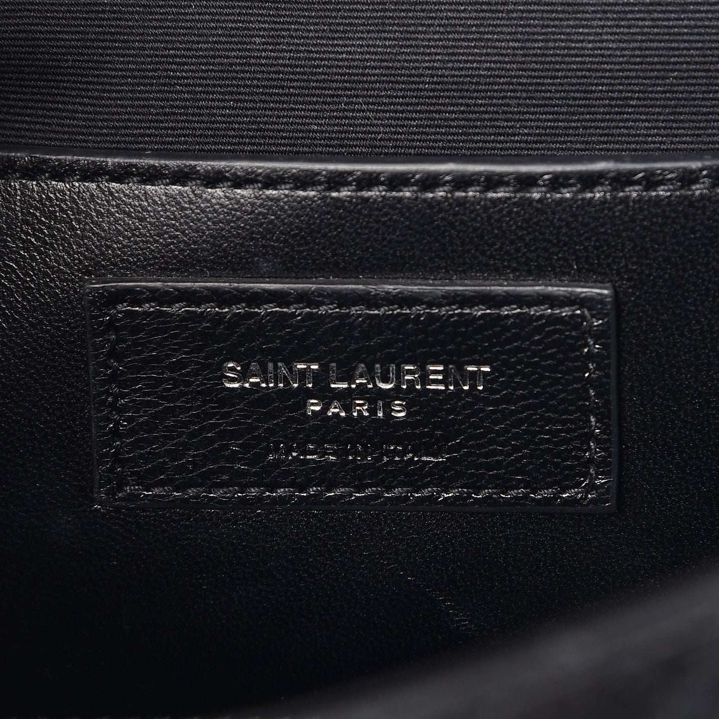 Grained Calfskin Tri-Quilt Monogram Medium College Bag Black White