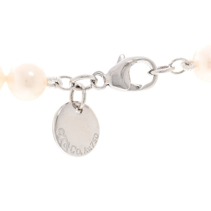 Tiffany 18K White Gold Akoya Pearl 6.5-7mm Essential Necklace 4 of 5
