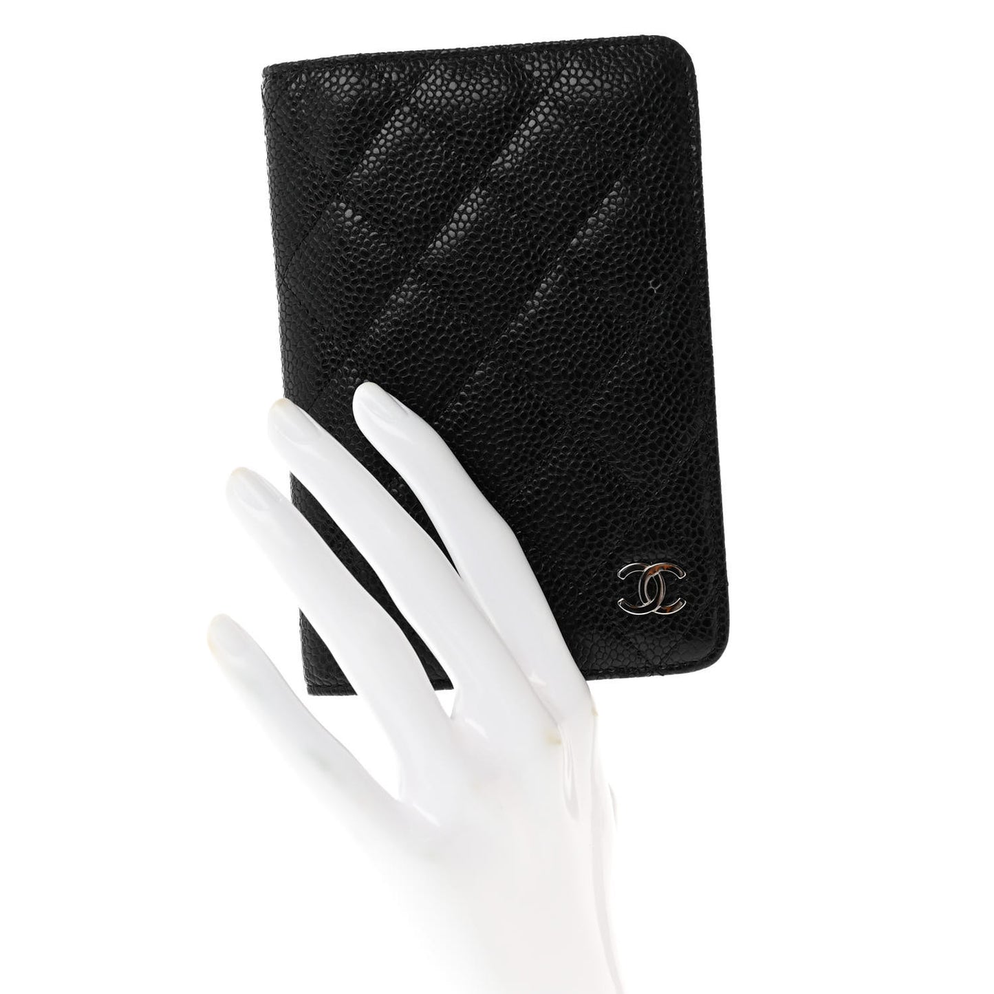 Caviar Quilted Agenda Cover Black