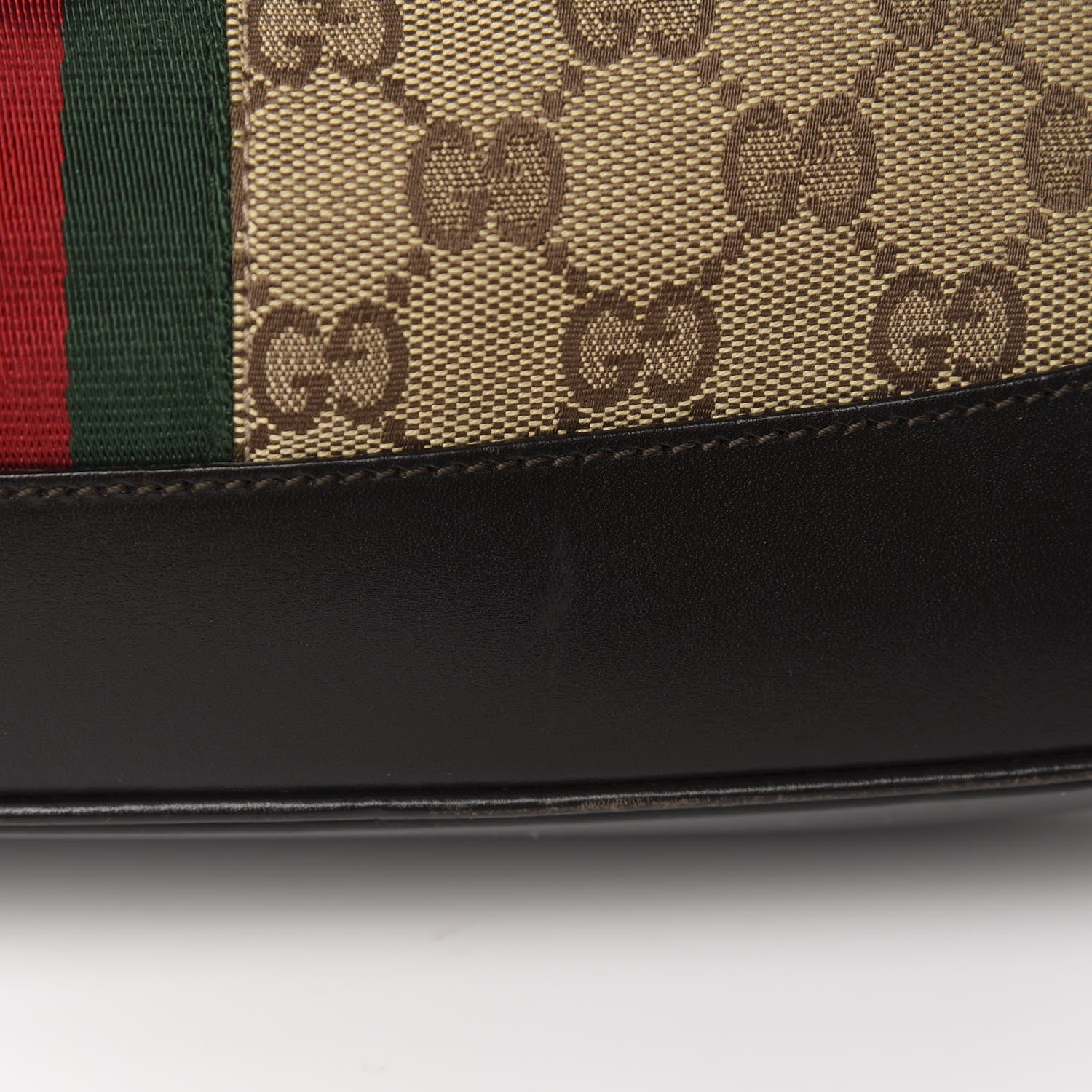 Gucci Monogram Web Jackie O Hobo Dark Brown 10 of 12