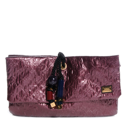 Louis Vuitton Jacquard Quilted Monogram Limelight African Queen Clutch Mara 1 of 8
