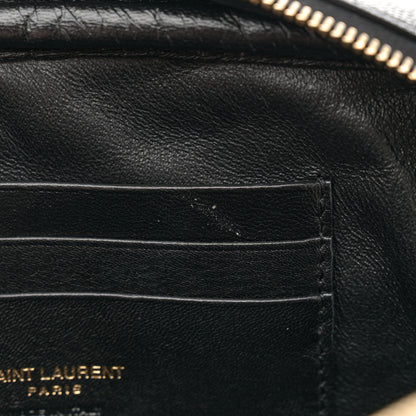 Saint Laurent Grain De Poudre Matelasse Monogram Mini Lou Camera Bag Black 11 of 13