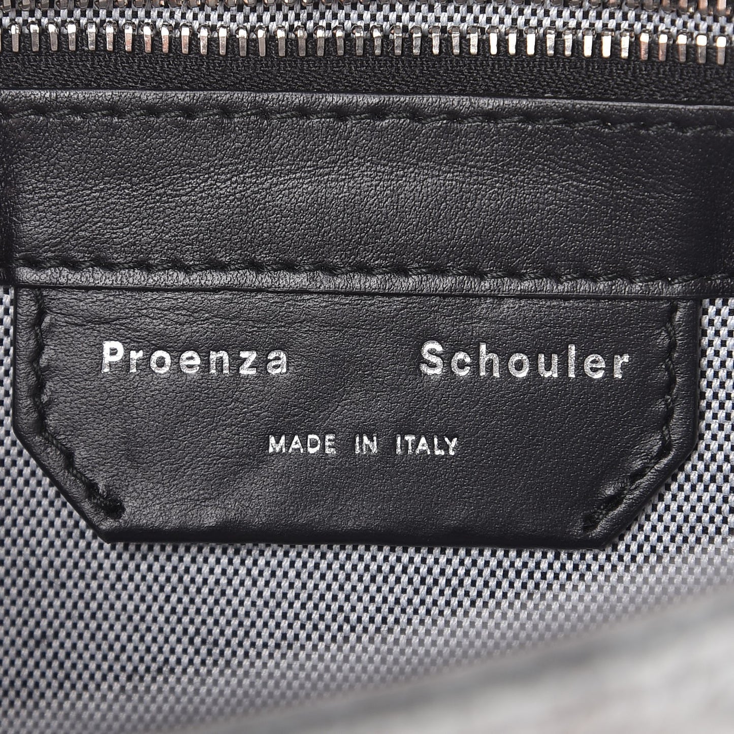 Python Calfskin Embossed Medium PS1 Satchel Silver
