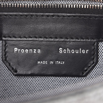 Proenza Schouler Python Calfskin Embossed Medium PS1 Satchel Silver 6 of 7