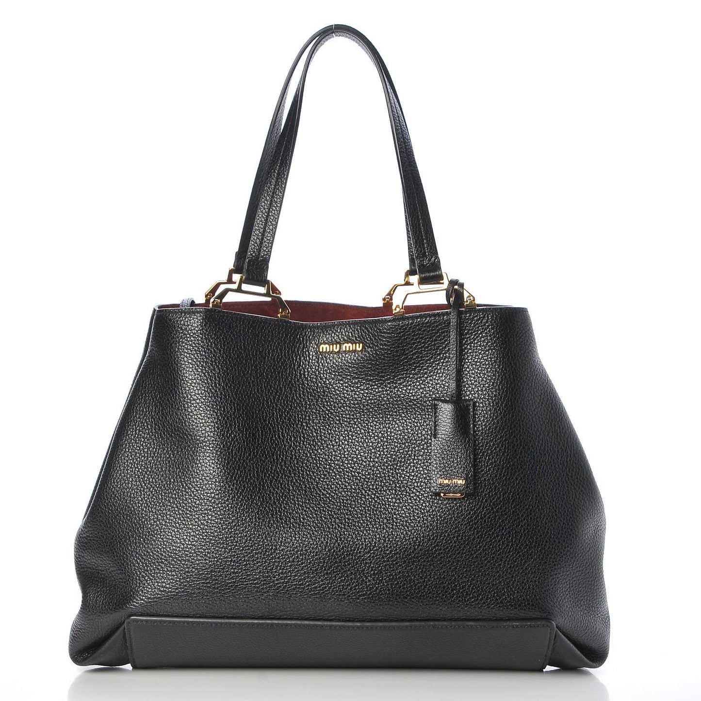 Goatskin Madras Tote Black