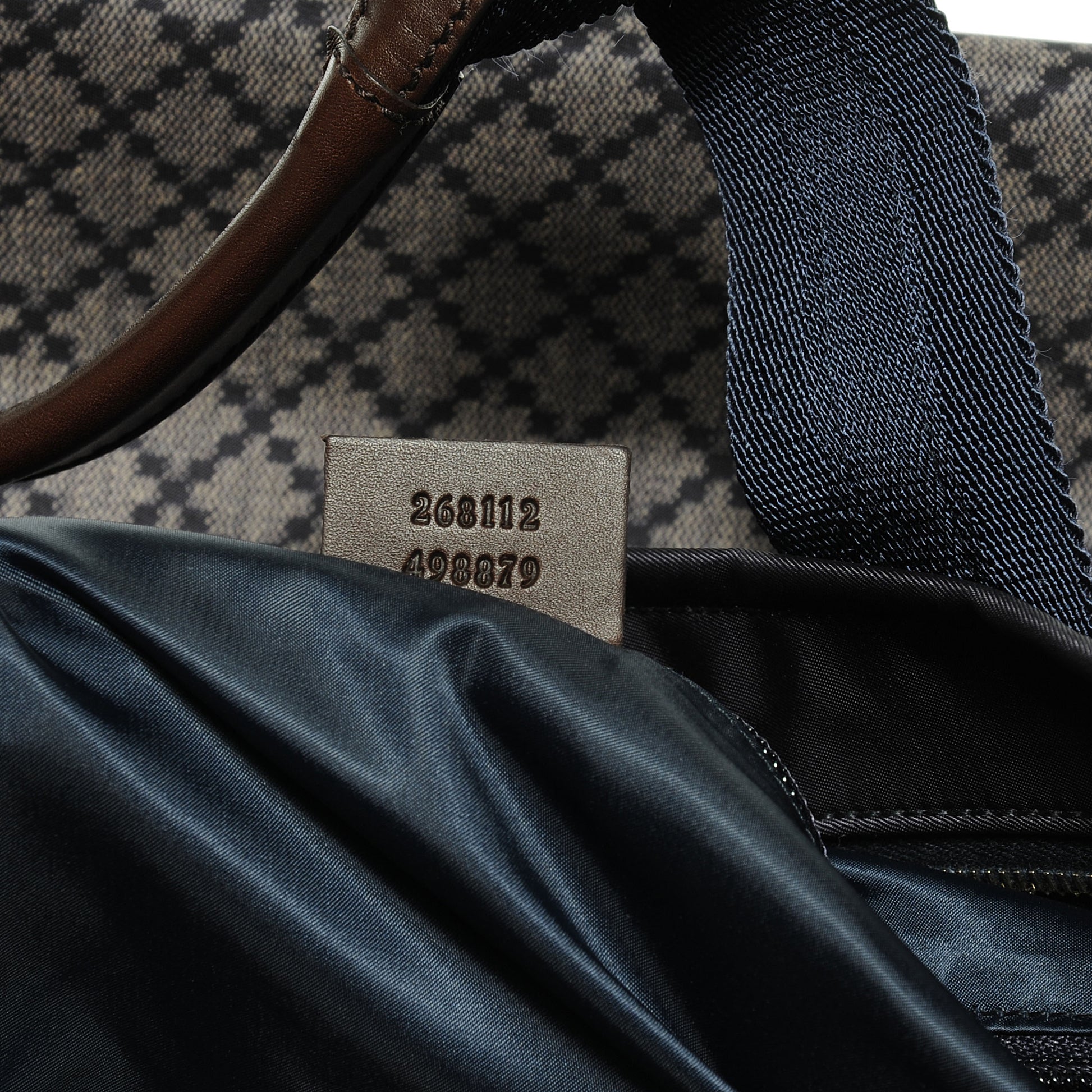 Gucci Nylon Diamante Tote Blue 7 of 8