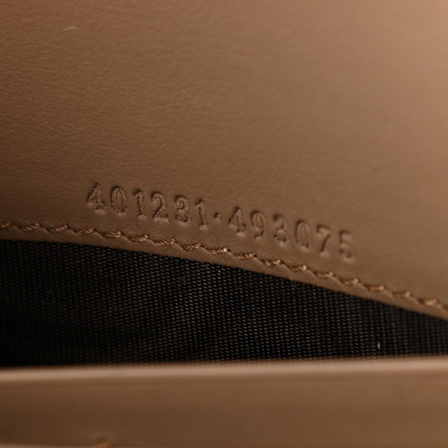 GG Supreme Monogram Mini Dionysus Chain Wallet Beige Taupe
