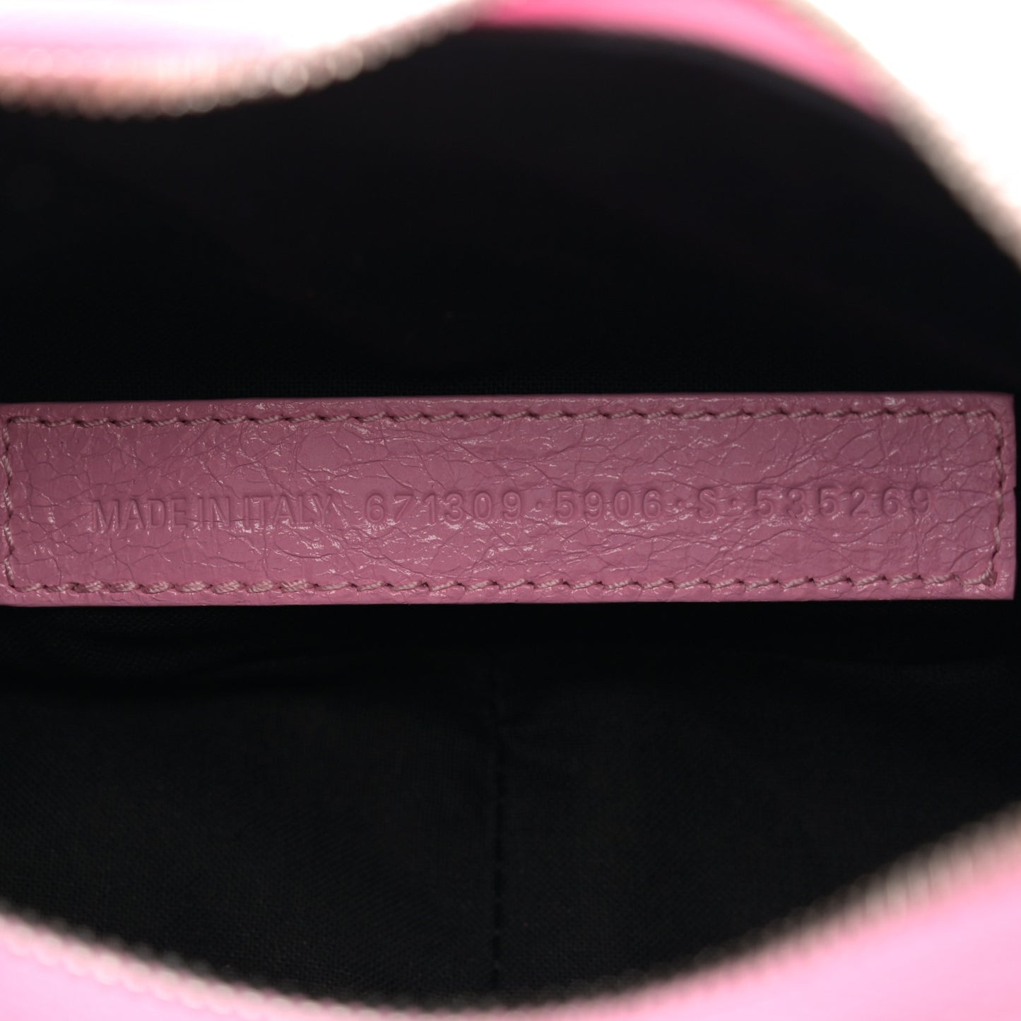 Agneau Arena Le Cagole Shoulder Bag XS Candy Pink