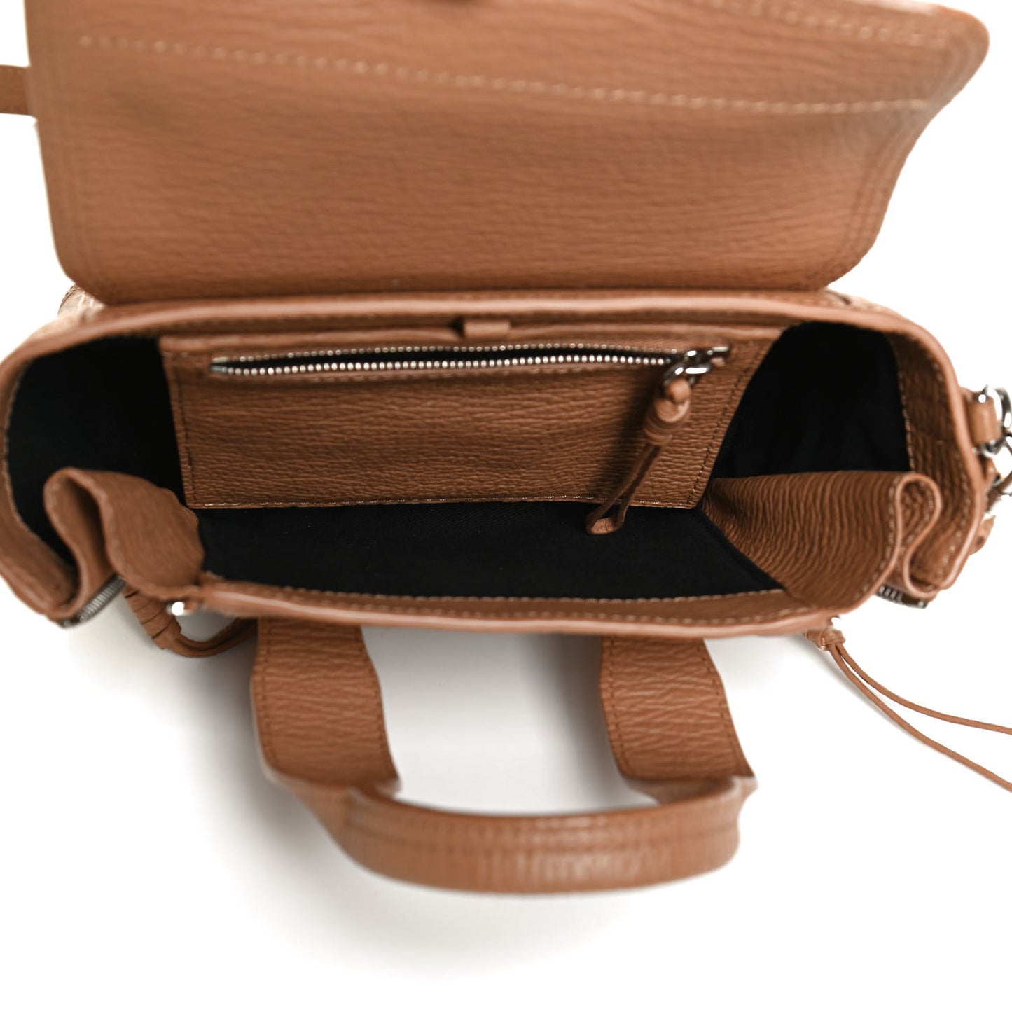 Textured Calfskin Mini Pashli Satchel Tan