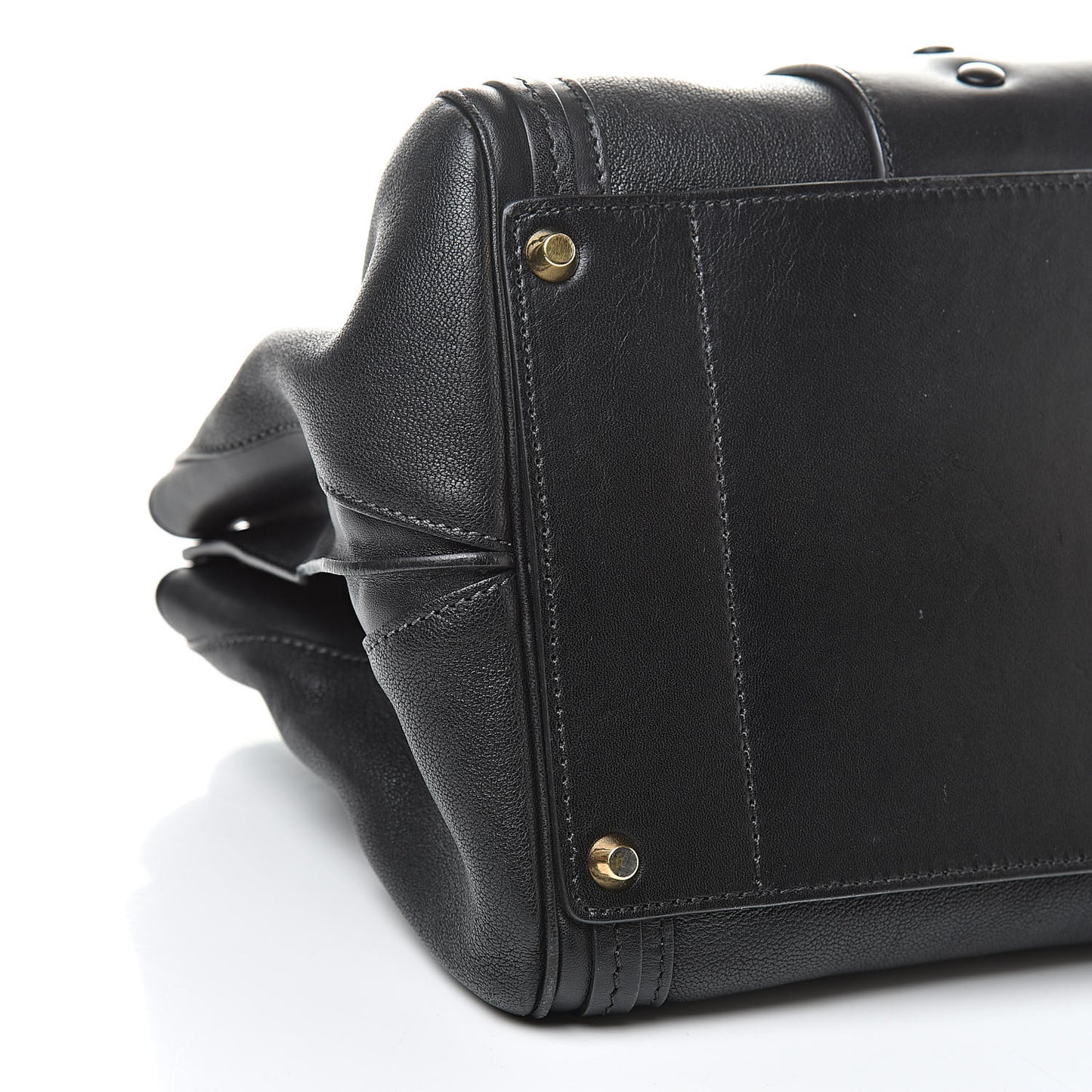 Calfskin Medium Alice Satchel Black