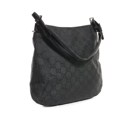 Gucci Nylon Monogram Shoulder Bag Black 3 of 7