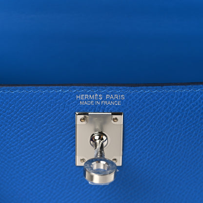 Hermes Epsom Mini Kelly Sellier 20 Bleu Zellige 5 of 9
