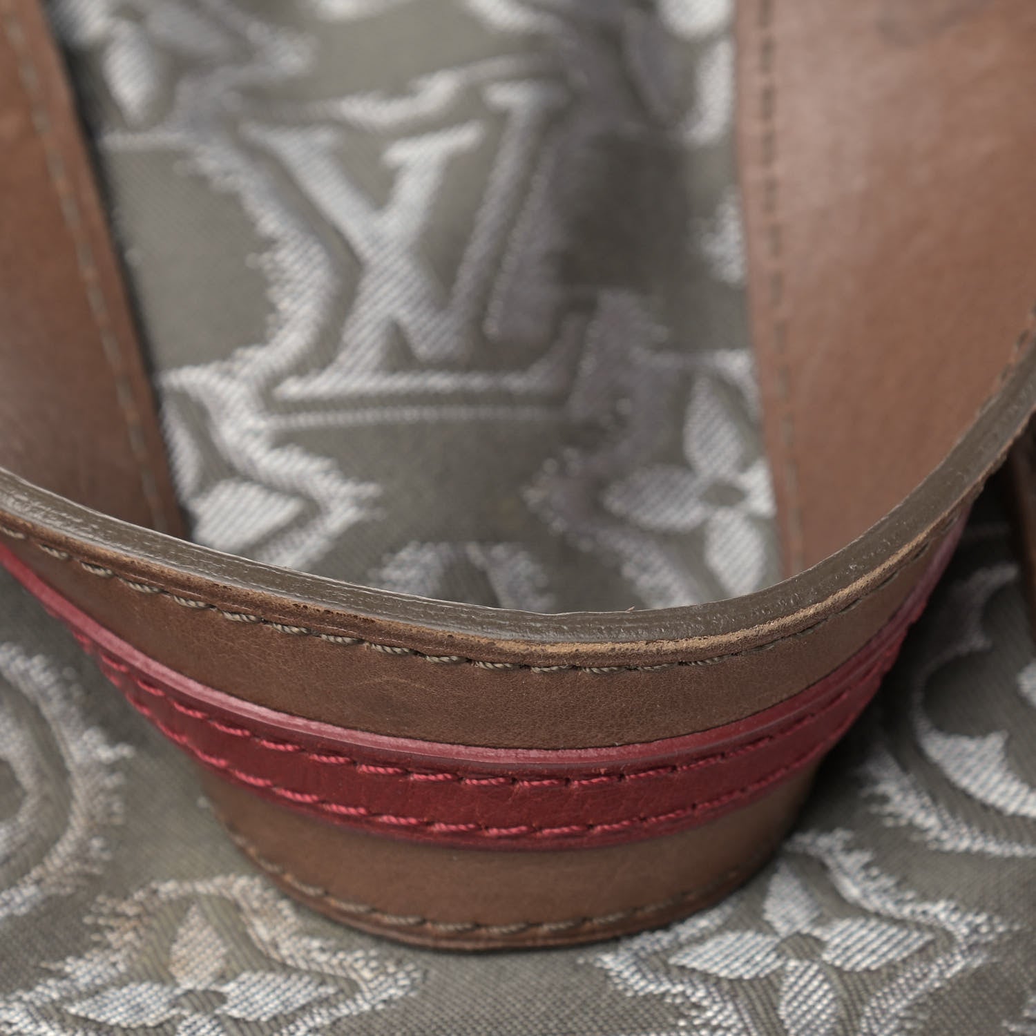 Louis Vuitton Jacquard Monogram Fabric Aviator Kaki 15 of 16