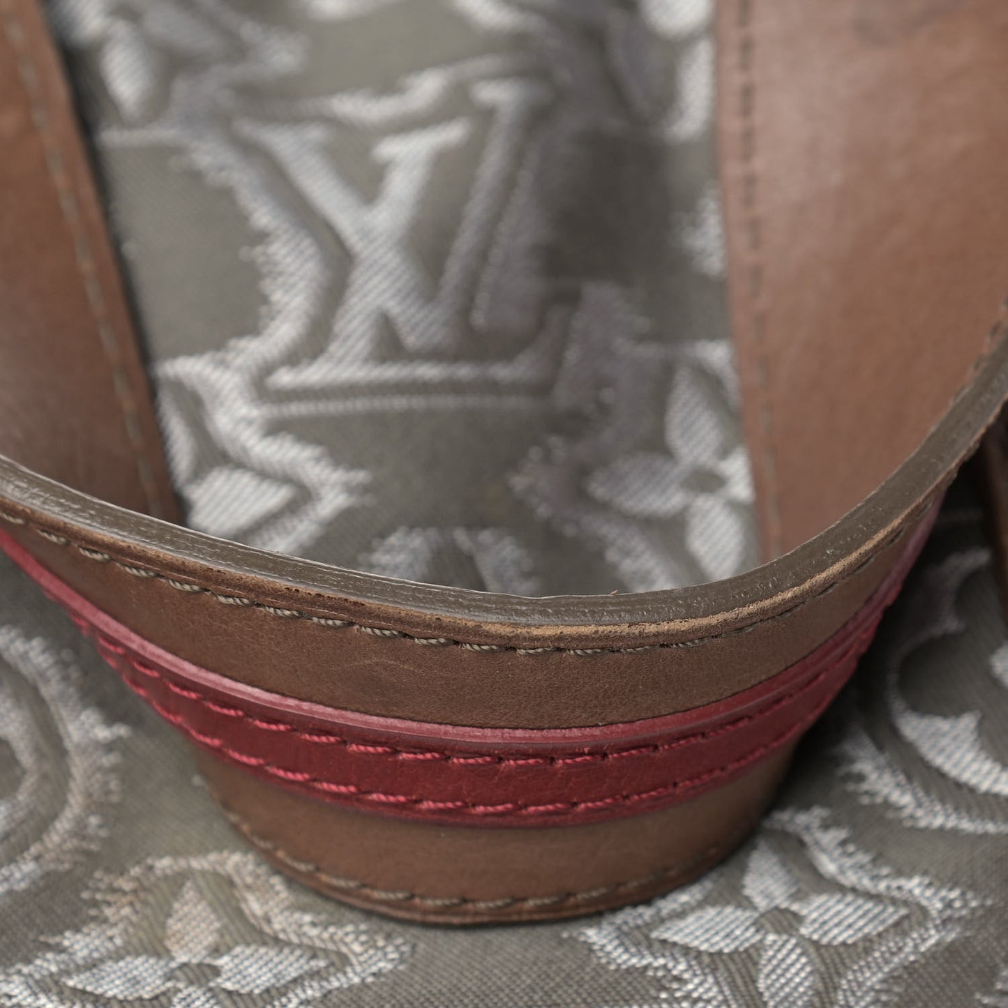 Jacquard Monogram Fabric Aviator Kaki