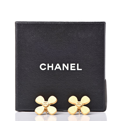Chanel CC Cross Earrings Gold 6 of 6