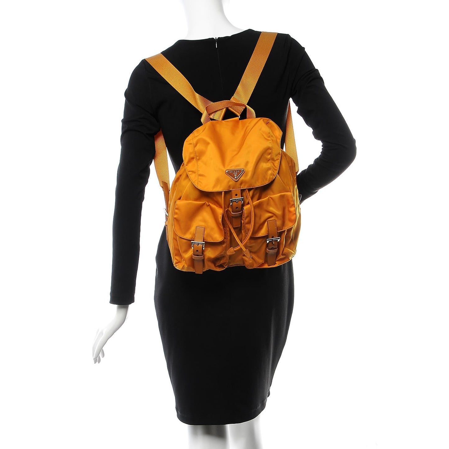 Tessuto Nylon Vela Backpack Ambra