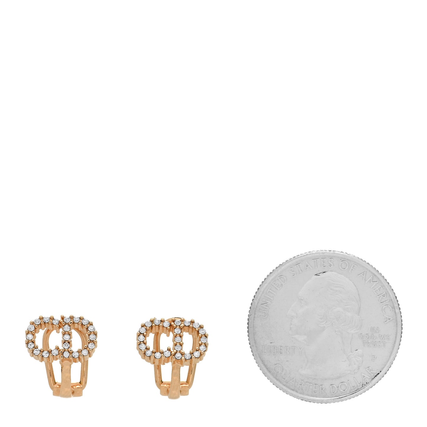Crystal Clair D Lune Clip On Earrings Gold