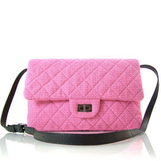 Chanel Tweed Reissue XL Maxi Jumbo Flap Pink 1 of 11