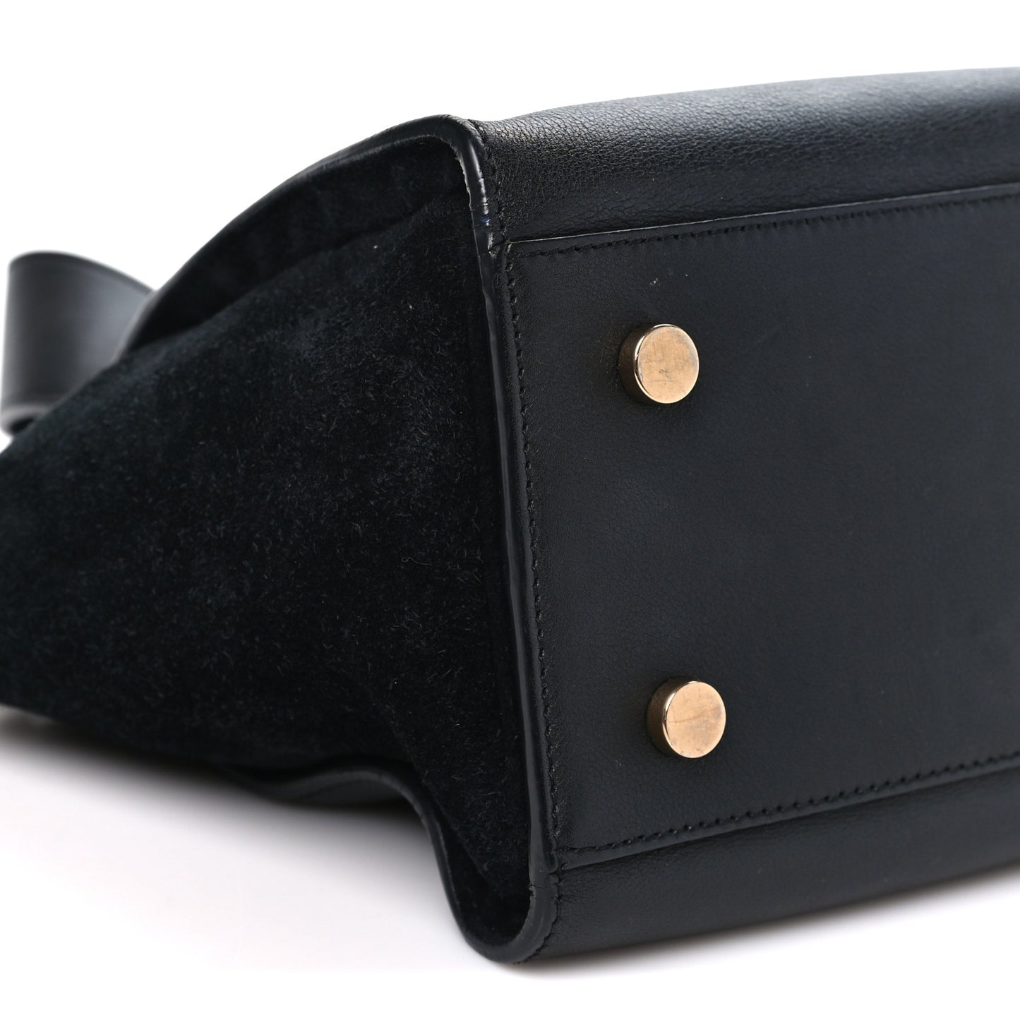Calfskin Suede Small Monogram Downtown Cabas Black