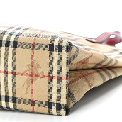 Burberry Haymarket Check Medium Tote Red 6 of 11