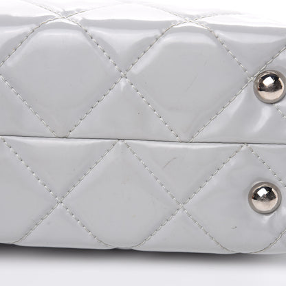 Chanel Vinyl Quilted In The Business North South Tote Light Grey 9 of 21