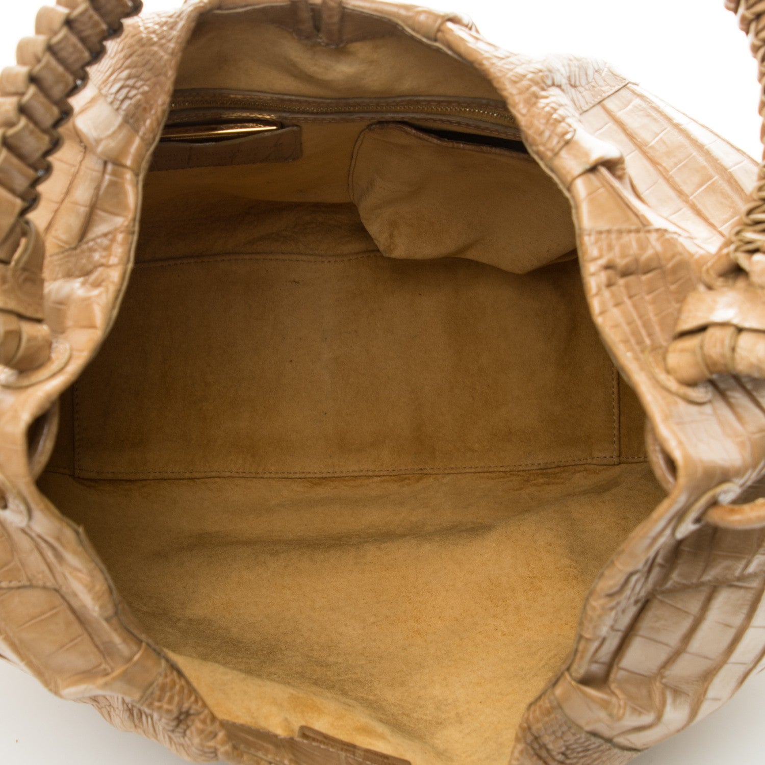 Nancy Gonzalez Crocodile Hobo Beige 5 of 8