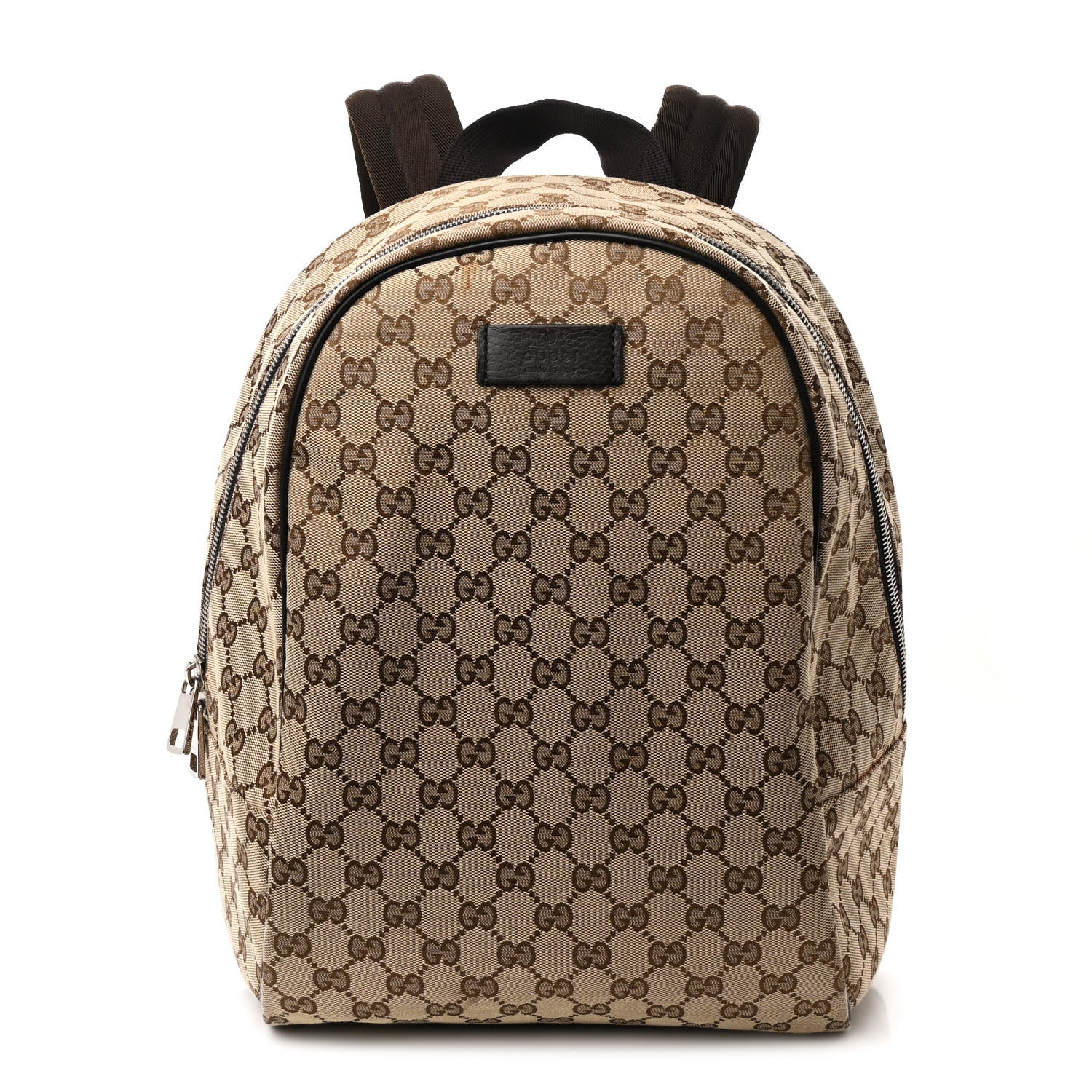 Gucci Monogram Travel Backpack Dark Brown 1 of 11