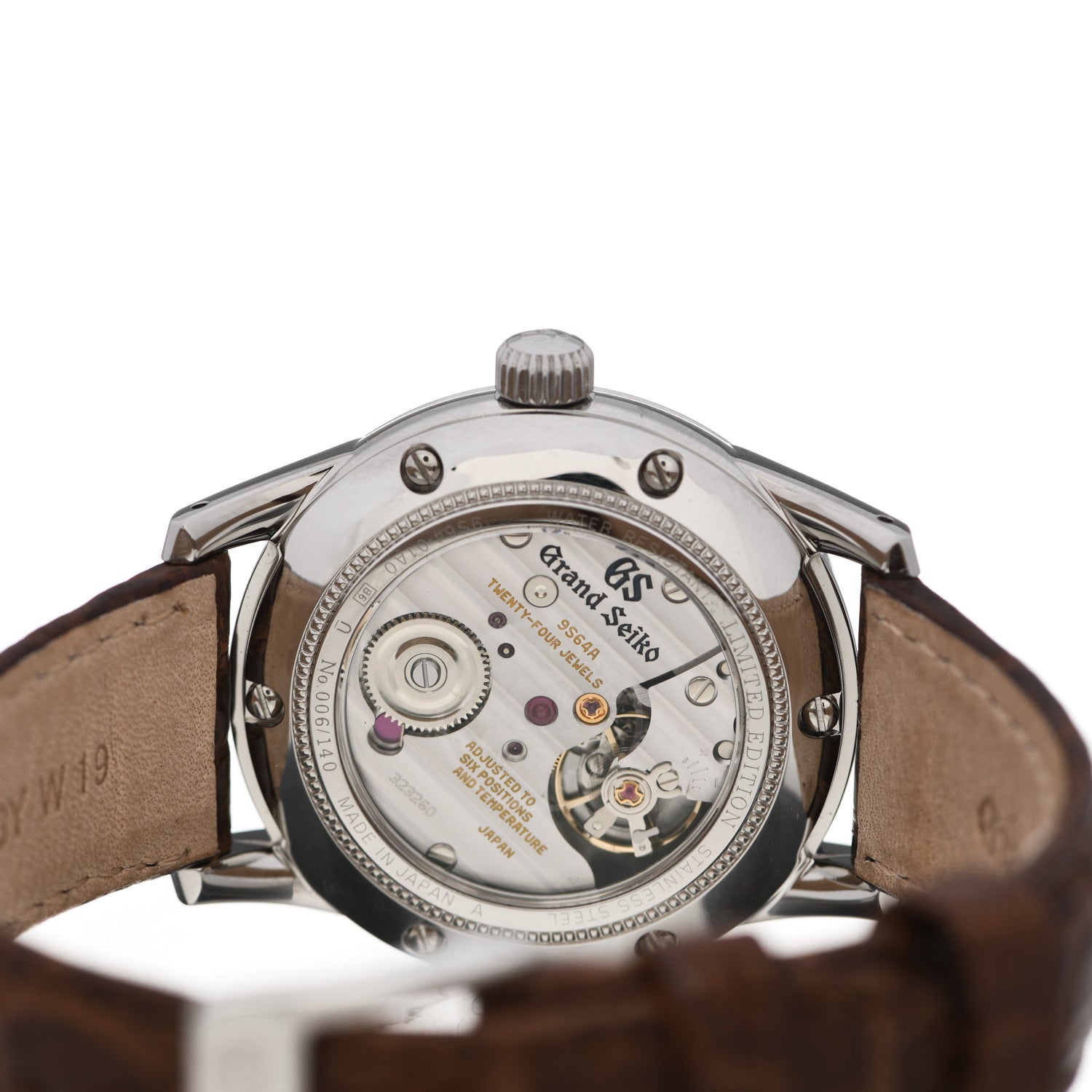 Grand Seiko Stainless Steel Crocodile 37mm Elegance Manual Winding Watch Green SBGW273 4 of 5