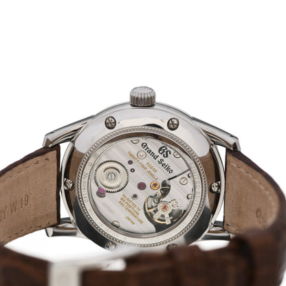 Grand Seiko Stainless Steel Crocodile 37mm Elegance Manual Winding Watch Green SBGW273 4 of 5