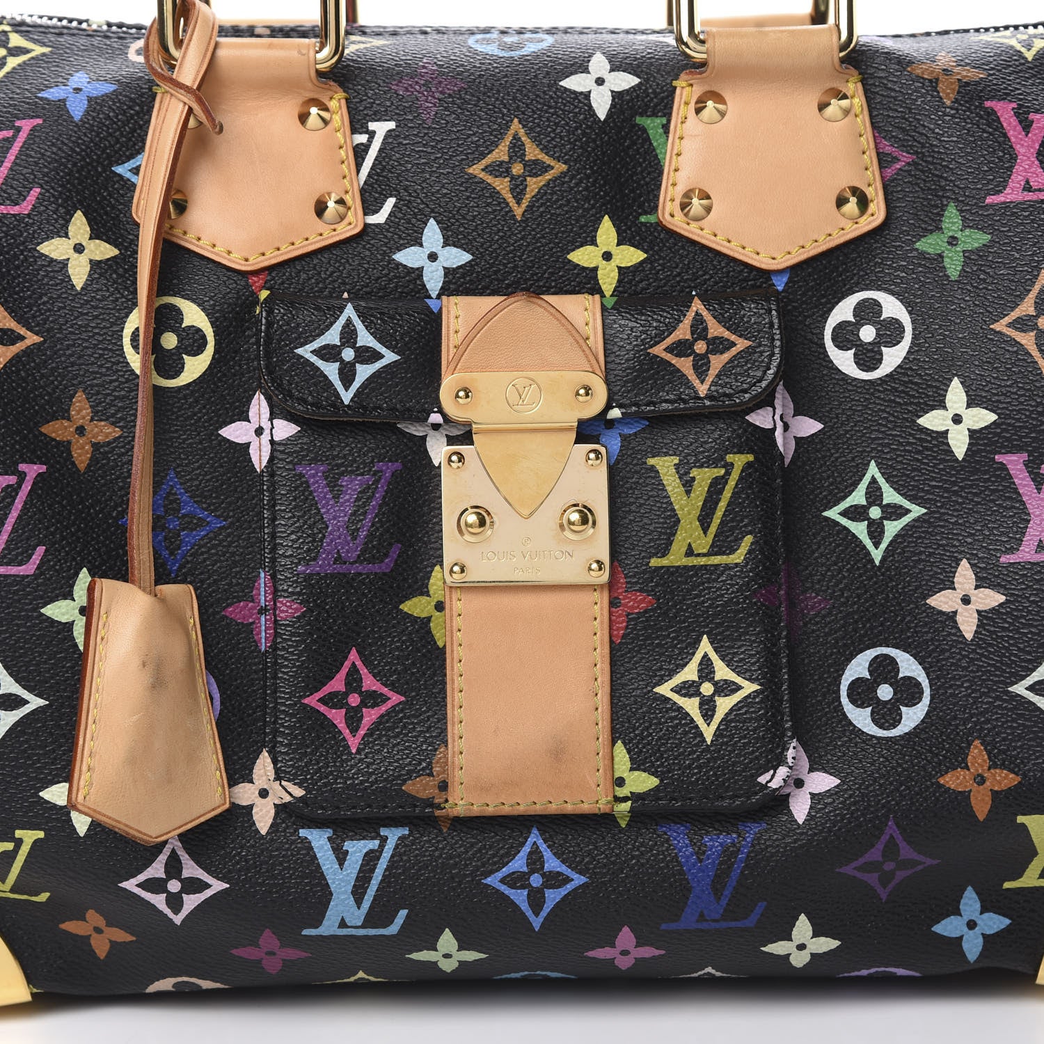 Louis Vuitton Monogram Multicolor Speedy 30 Black 8 of 16