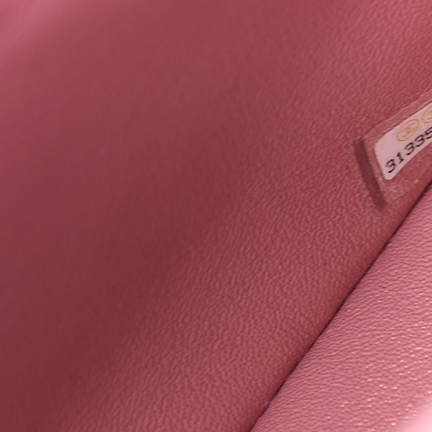 Iridescent Lambskin Quilted Mini Top Handle Rectangular Flap Pink