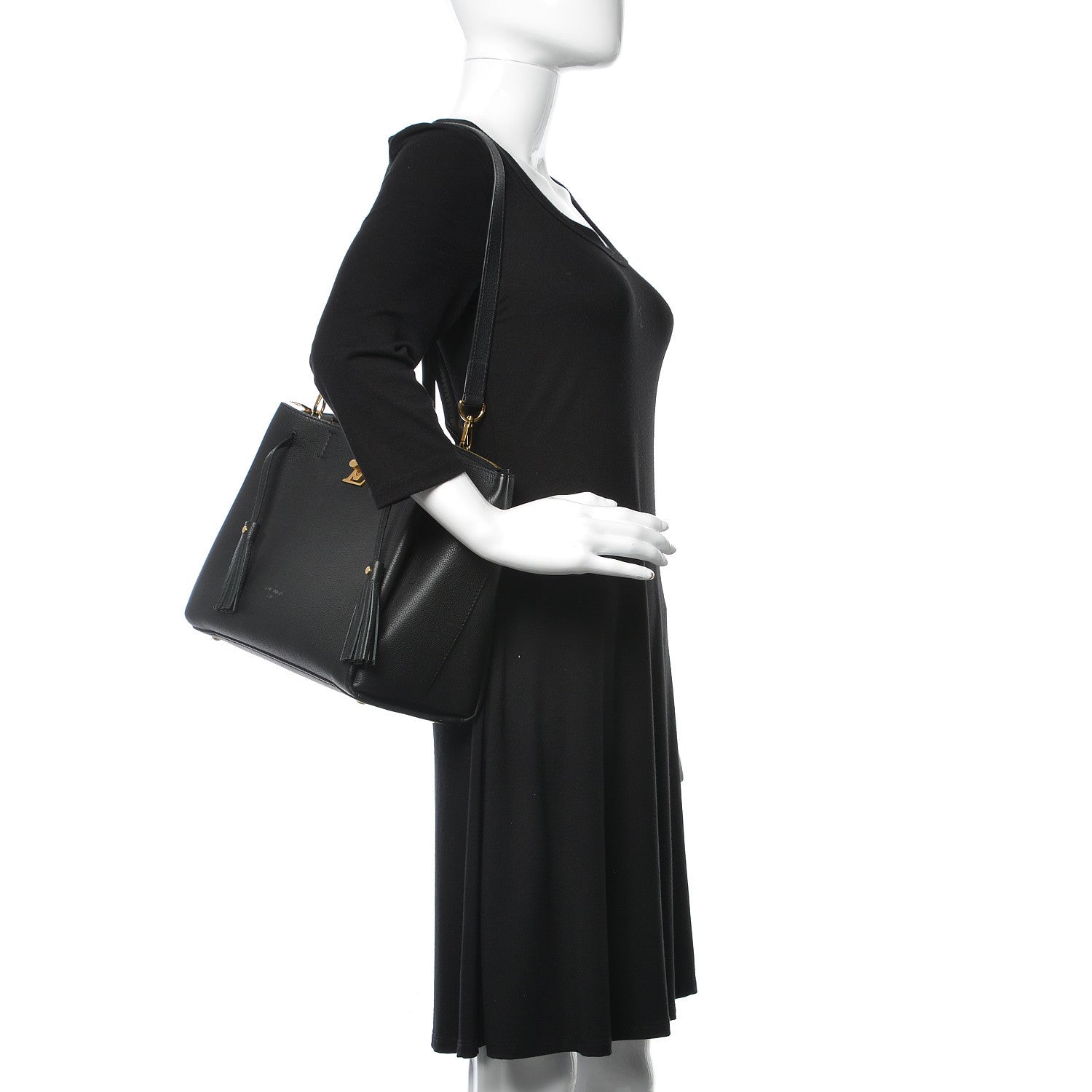 Louis Vuitton Calfskin Lockmeto Black 2 of 9