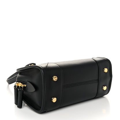 MCM Calfskin Mini Aren Boston Bag Black 4 of 9