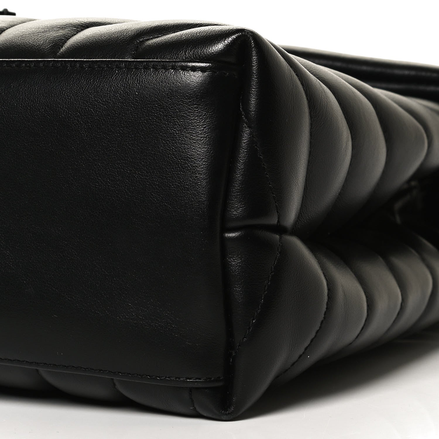 Saint Laurent Calfskin Y Quilted Monogram Medium Loulou Chain Satchel Black 11 of 12