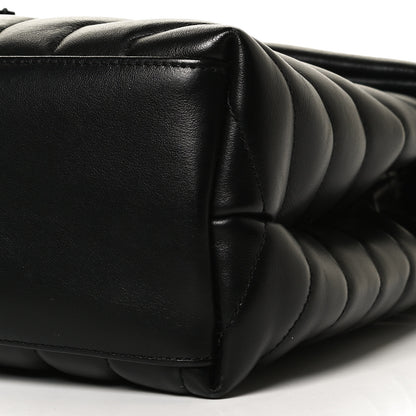 Saint Laurent Calfskin Y Quilted Monogram Medium Loulou Chain Satchel Black 11 of 12