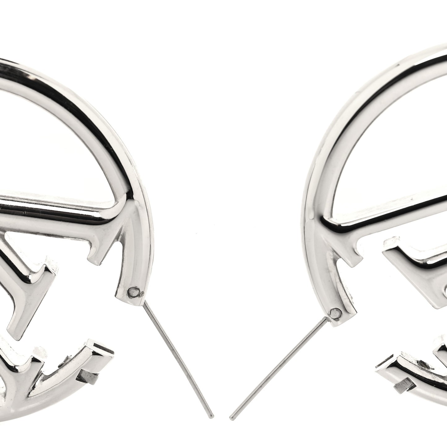 Palladium Louise Hoop Earrings Silver