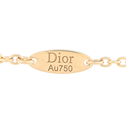 Christian Dior 18K Yellow Gold Diamond Black Onyx Mother of Pearl Rose Celeste Pendant Necklace 4 of 4