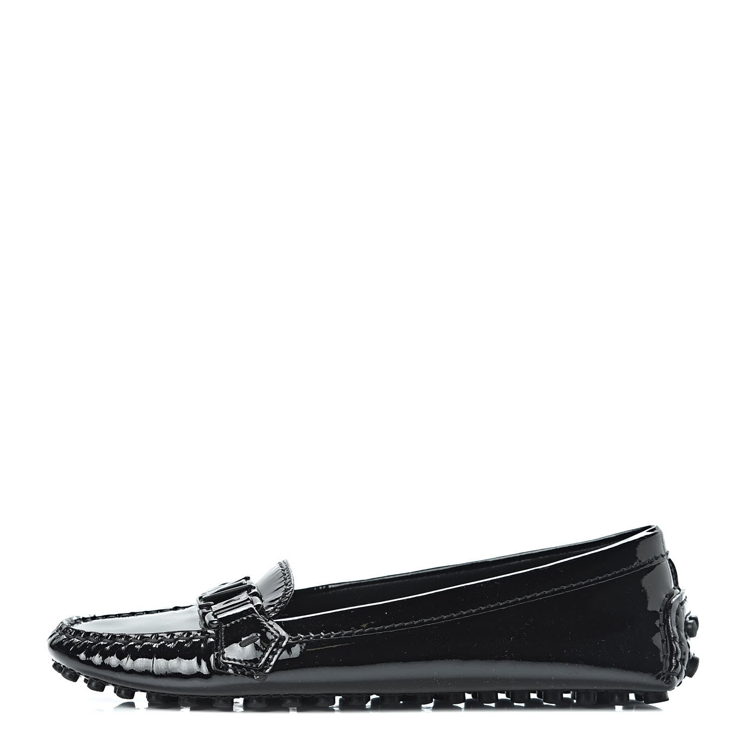 Louis Vuitton Patent Calfskin Oxford Loafers 37 Black 1 of 9