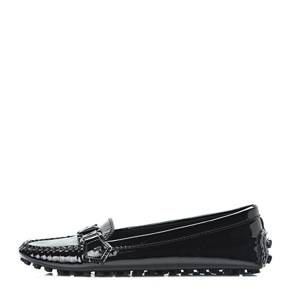 Louis Vuitton Patent Calfskin Oxford Loafers 37 Black 1 of 9