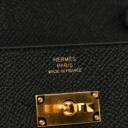 Hermes Epsom Kelly Wallet To Go Black 7 of 14