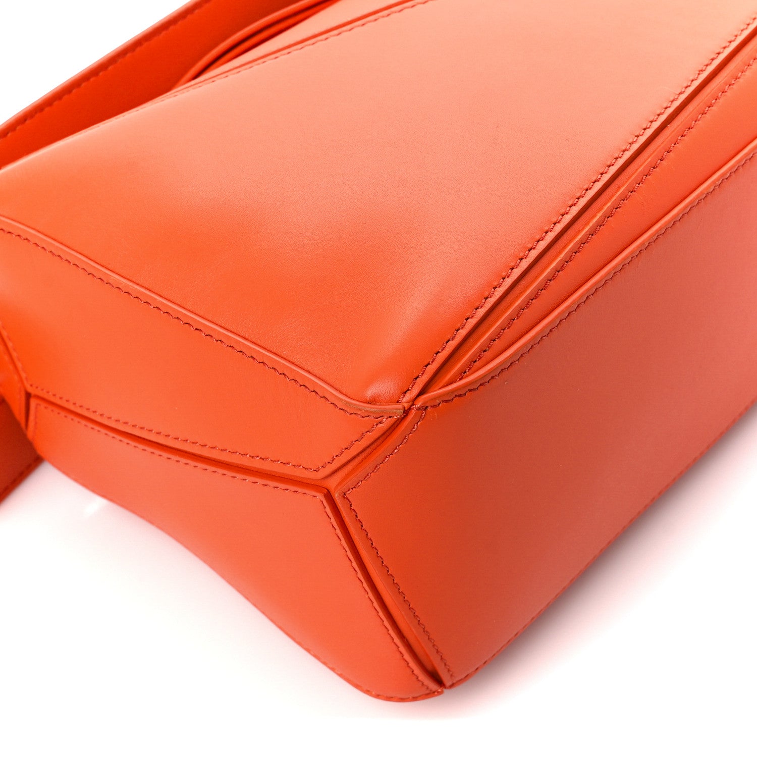 Loewe Satin Calfskin Small Puzzle Bag Orange 10 of 11